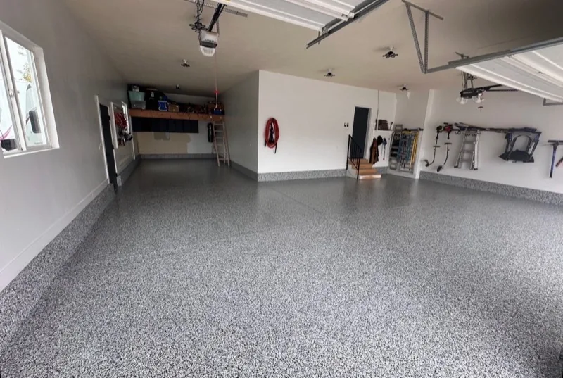 Flake epoxy floor Washington Oregon