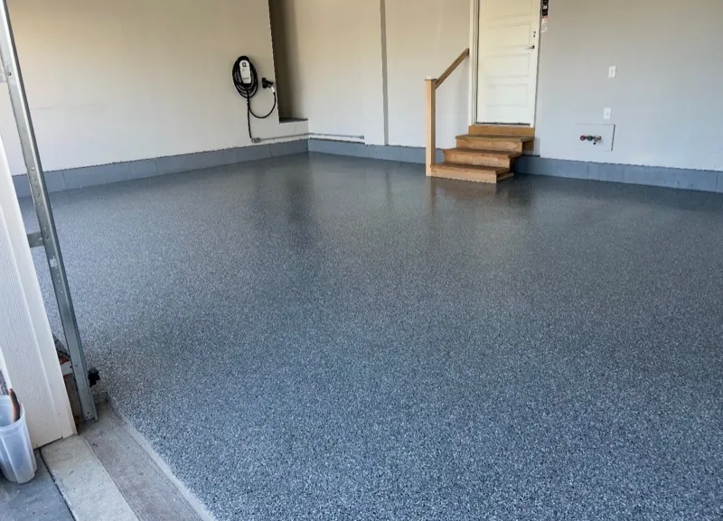 Flake epoxy floor Albany Oregon